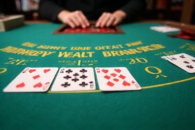 Blackjack hand being split