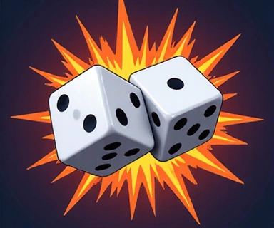 Social casino craps dice game icon