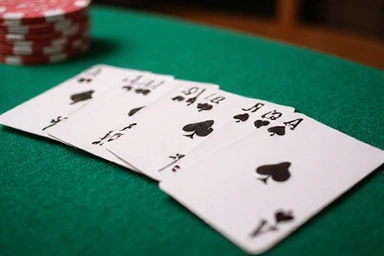 Flush poker hand